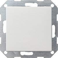 Переключатель самовозвратный без рамки Gira System55 1-кл. перекрестный 10А белый глянец